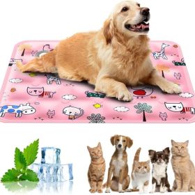 90*60 cm Dog Cooling Mat, 2026 New Summer Pet Mats, Portable Pet Cooling Pad for Travel, Washable Gel Coolings Mat for Dogs and Cats Indoor Outdo