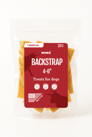 Bonez, Beef Backstrap, 20 Sticks, 6 or 10 Inch (size: 6 Inch)